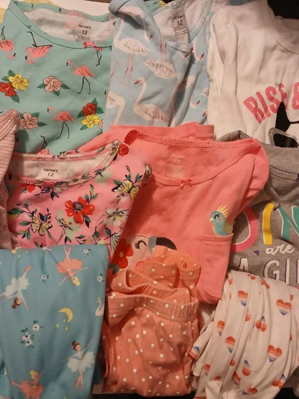 Girls Size 12 Lot of Pajamas Huge Lot